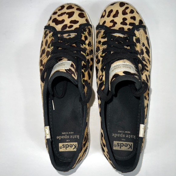 KEDS BY KATE SPADE NEW YORK KICKSTART LEOPARD SKIN SNEAKER SIZE 7 - Picture 8 of 11